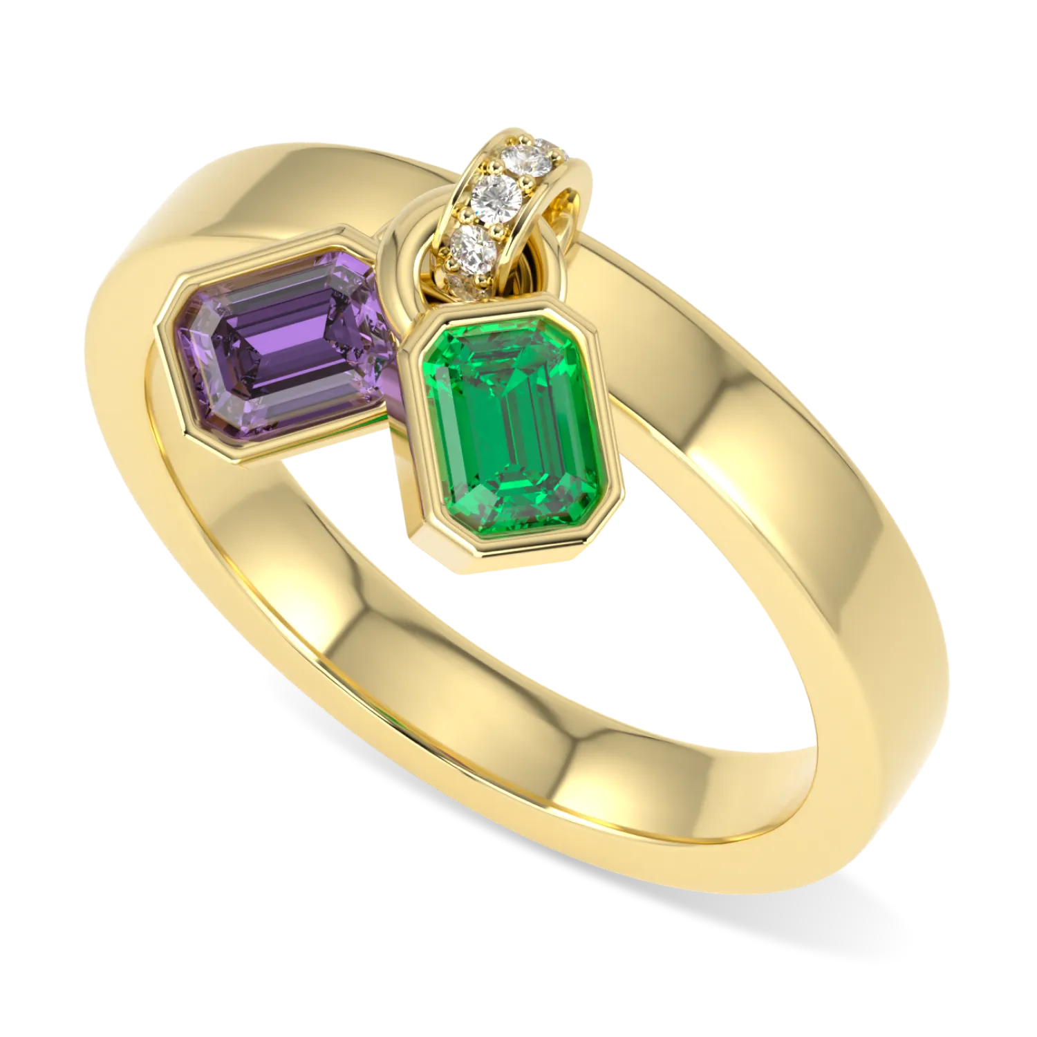 Empower Stripes Yellow Gold Ring by Blacklock Jewellery, IWD23 Limited Edition collection