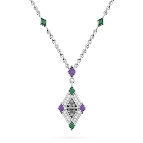 Limited Edition IWD24 White Gold Salt & Pepper Diamond Pendant