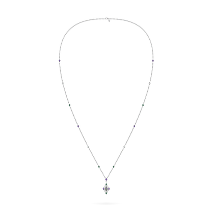 Limited Edition IWD24 pendant featuring Diamond set in White Gold, Blacklock Jewellery — side view