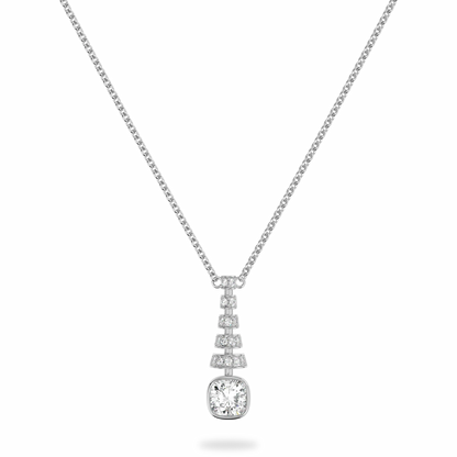 Blacklock Miami Deco pendant in Platinum with Diamond