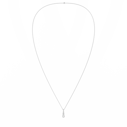 Miami Deco collection pendant featuring Diamond set in Platinum, Blacklock Jewellery — detail view