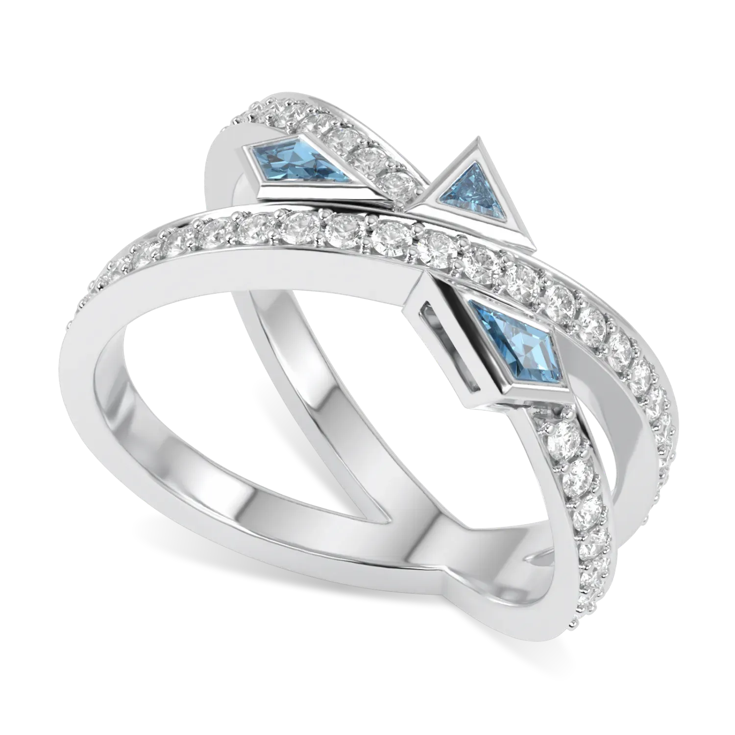 Small 18ct White Gold Diamond ring from Blacklock's Neo collection