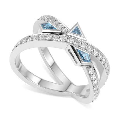 Small 18ct White Gold Diamond ring from Blacklock's Neo collection