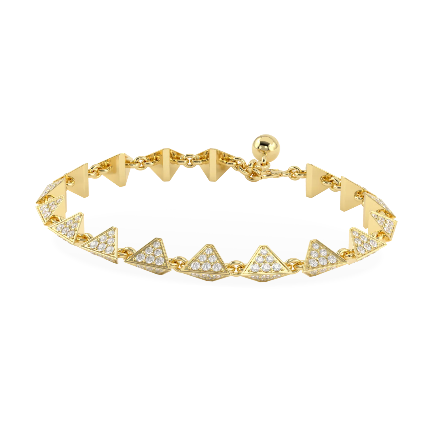 Origami collection bracelet featuring Diamond in 18ct Yellow Gold, Blacklock Jewellery