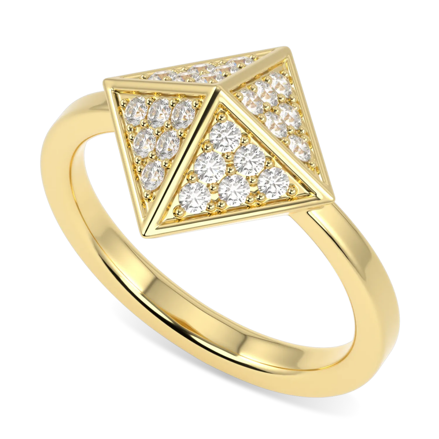 Blacklock Origami collection ring in 18ct Yellow Gold