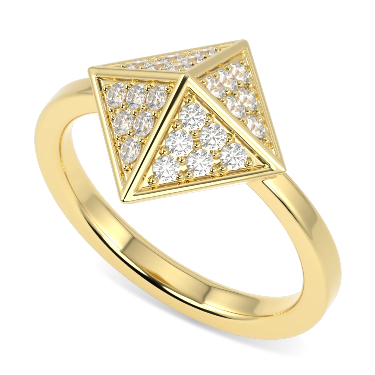 Blacklock Origami collection ring in 18ct Yellow Gold