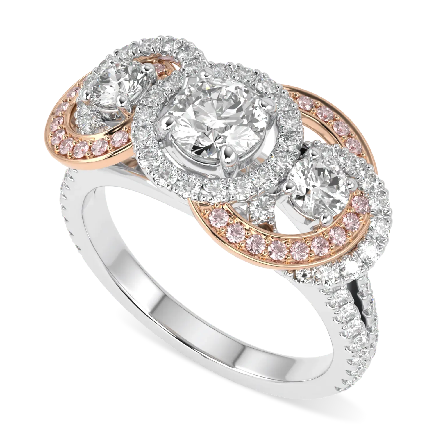 Trinity Three Stone Diamond Ring