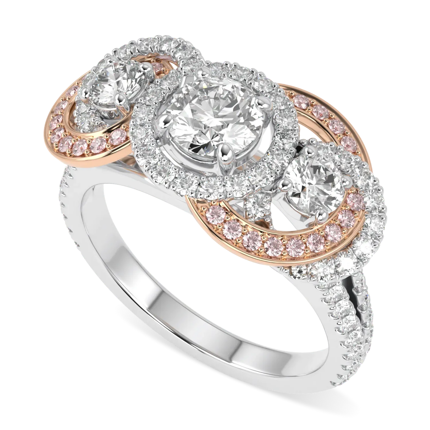 Trinity Three Stone Diamond Ring by Blacklock Jewellery, High Jewellery collection