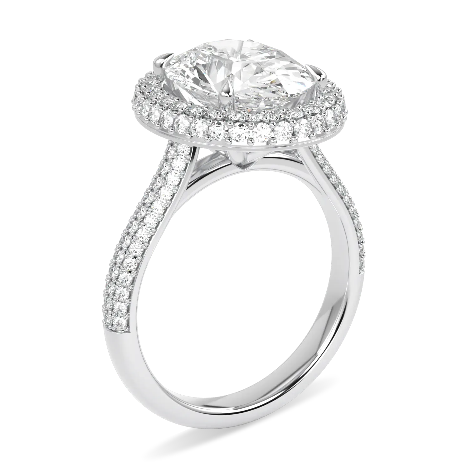 3.02cts Platinum Diamond ring from Blacklock's High Jewellery collection — detail view