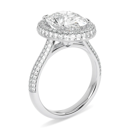 3.02cts Platinum Diamond ring from Blacklock's High Jewellery collection — detail view